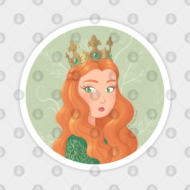 Irish queen Magnet by SilveryDreams